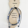 Bracelet de cheville bleu